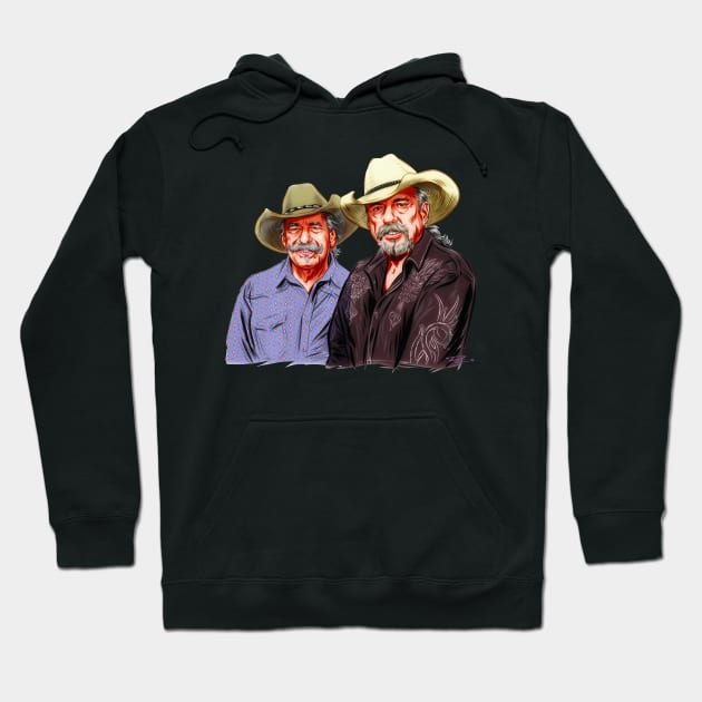 The Bellamy Brothers - An illustration by Paul Cemmick Hoodie by PLAYDIGITAL2020